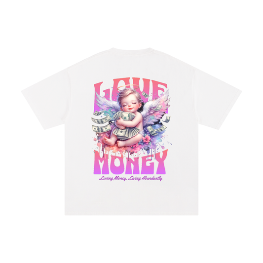 T-shirt Loose Fit “Love Money” – Black / White