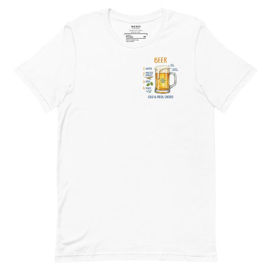 T-shirt Birra Unisex – Maglietta Grafica Beer – Perfetta per Estate, Aperitivi e Party